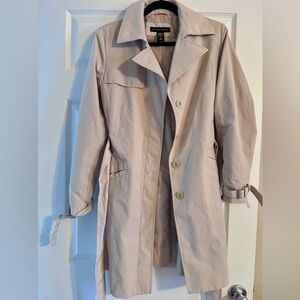 New York & Company Light Beige Trench Coat